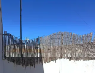 Unos 18 metros de cañizo