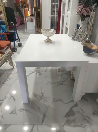 Mesa Comedor Rectangular Blanca