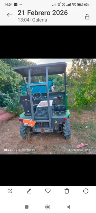 Dumper con cazo para carga