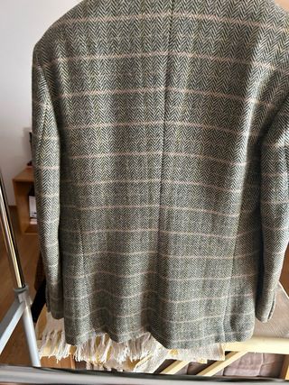 Giacca Gerani spigato beige/verde