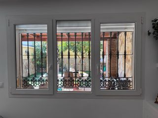 Reja de hierro forjado para ventana