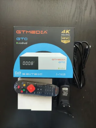 TDT GTMEDIA GTC + TV BOX SCISHION V88