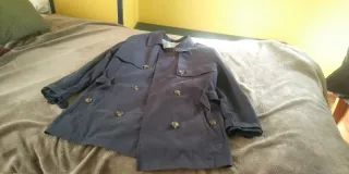 Gabardina corta mujer El Corte Inglés azul