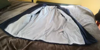 Gabardina corta mujer El Corte Inglés azul