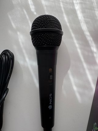 Micrófono Karaoke NGS SINGER FIRE Negro