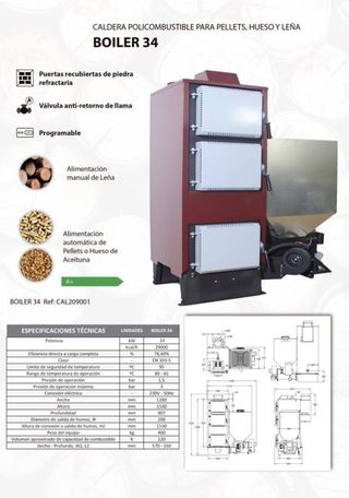 Caldera BOILER 34 policombustible Nueva AST209001