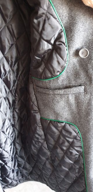 Abrigo Zara hombre gris. Talla M.