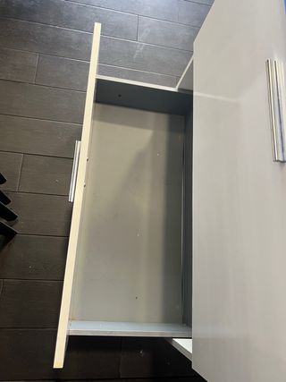 Lavabo de cristal azul para mueble