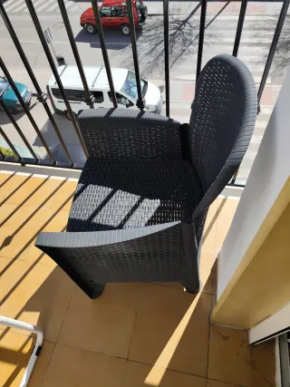 Conjunto terraza: 2 sillas y mesa