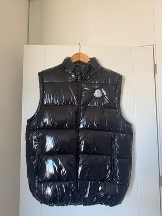 Chaleco Moncler Negro Brillante