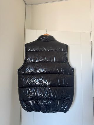 Chaleco Moncler Negro Brillante