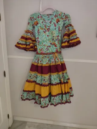 Traje de flamenca niña de 5 a 6 años