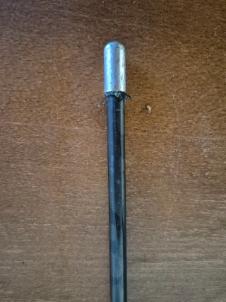 Fusta de equitación negra