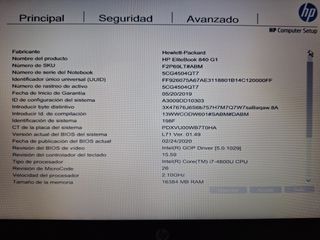 Portátil HP EliteBook 840 G1 Negro/Gris