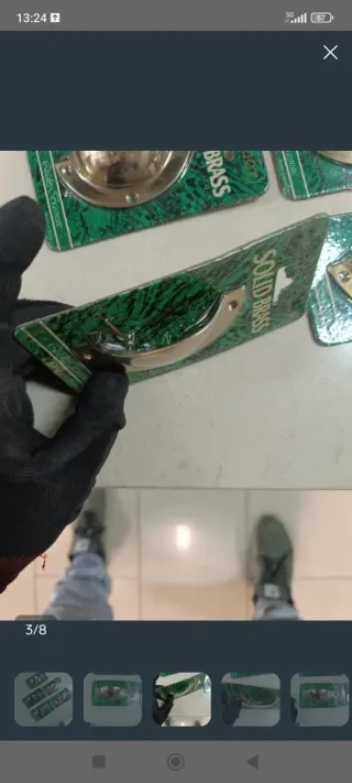 5 Tiradores de Latón