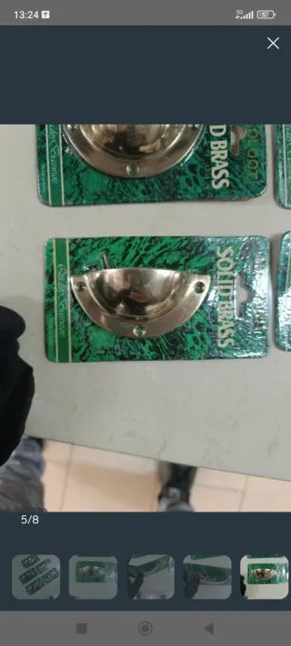 5 Tiradores de Latón