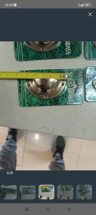 5 Tiradores de Latón