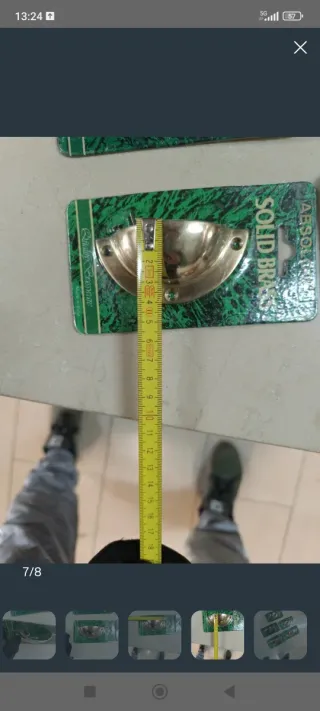 5 Tiradores de Latón