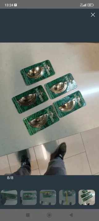 5 Tiradores de Latón