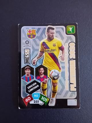 Cromo Messi Platinum 2020 Edición Limitada