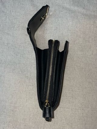 Bolso negro Parfois efecto piel cocodrilo