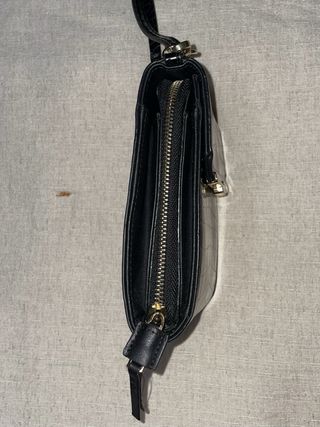 Bolso negro Parfois efecto piel cocodrilo