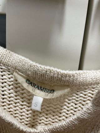 Top punto Caramelo beige talla S