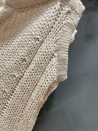 Top punto Caramelo beige talla S