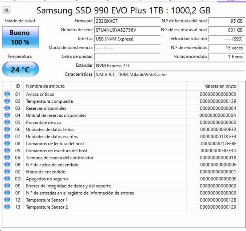 SSD Samsung 990 Evo Plus 1TB NVMe afbeelding 4
