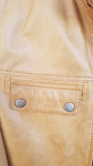 Cazadora Cuero Hugo Boss Talla 48