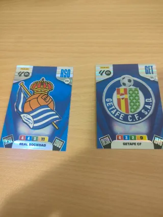 2 Cromos Panini RSO y Getafe CF