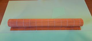 Lote 3 manteles bambú naranja