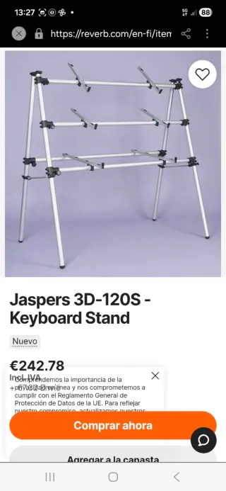 Soporte para teclado