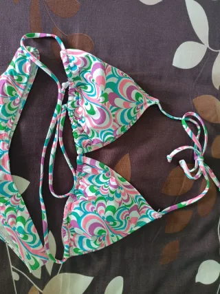 Bikini Mujer Estampado Con Pareo Talla Única