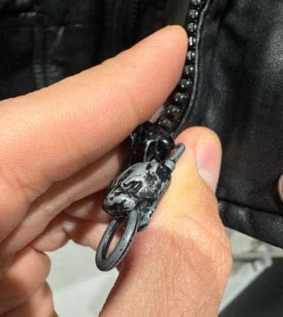 Giacca Pelle Diesel Nera Uomo