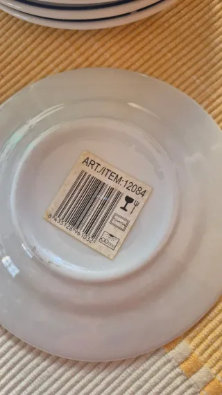 Tazas de café con caracolas azules