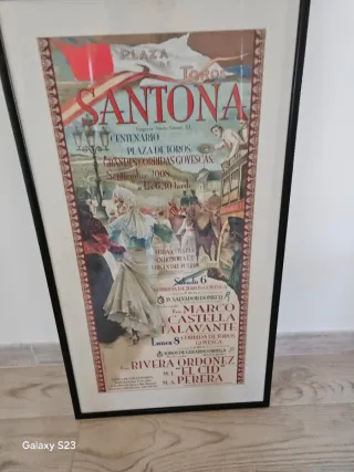 Cuadro Toros Santoña 2008 , 82x45cm