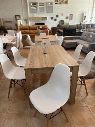 Mesa comedor madera NUEVA - 6 Sillas