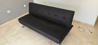 Sofá Cama Negro 160x50cm