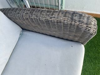 Sofá exterior ratán 2 plazas