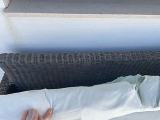 Sofá exterior ratán 2 plazas