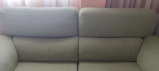 Sofá 3 plazas verde tela