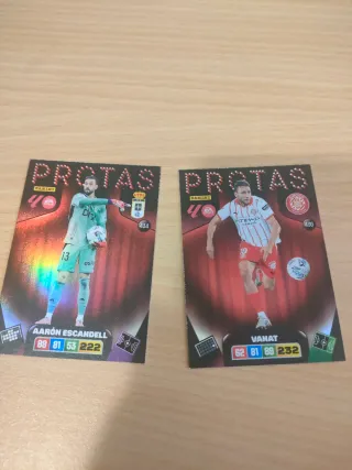 2 Cromos Panini PROTAS Futbol