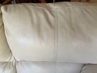 Sofá beige polipiel 160 cm