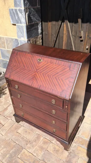 Mueble Buró antiguo librería Vintage Madera