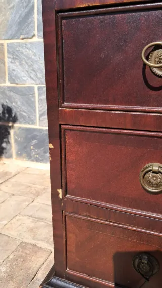 Mueble Buró antiguo librería Vintage Madera