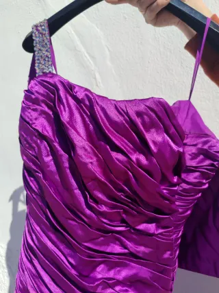 Vestido largo morado