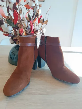 Botines Fosco Piel y Ante Talla 39