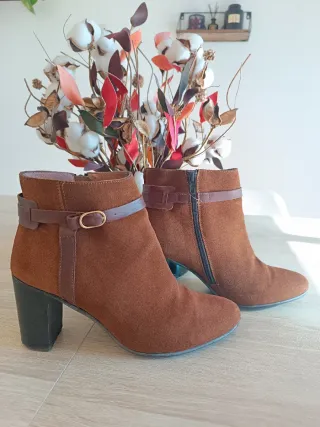 Botines Fosco Piel y Ante Talla 39