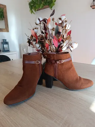 Botines Fosco Piel y Ante Talla 39